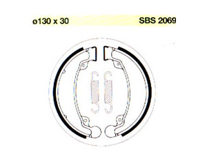 Mâchoires frein arrière</br>SBS - 2069 -</br>ATC HONDA 70
