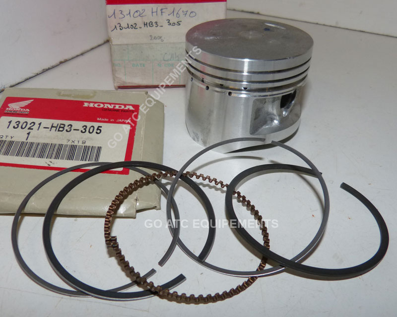 piston avec jeu segments 0.25 </br> OEM </br> HONDA TR200 FAT CAT TRX200 SX 86-87