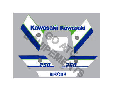 STICKERS </br>ATC KAWASAKI KXT 250 Tecate 86
